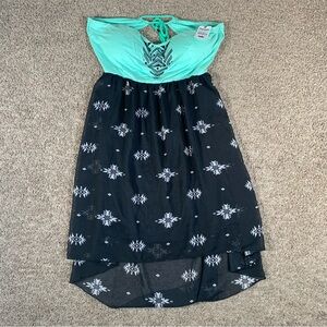 Zumiez‎ Womens Tube Dress Size Large Blue Black NWT